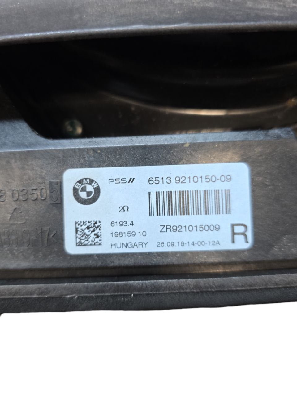 Subwoofer Posteriore Destro Bmw Serie 1 F20 (2014-2019) Cod : 65139210150-09