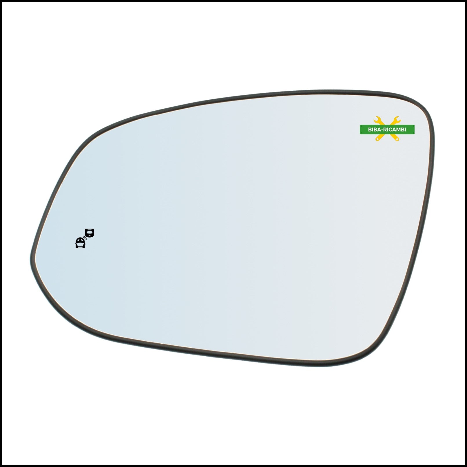 Piastra Specchio Retrovisore Termico Lato Sx-Guidatore Per Toyota Rav 4 IV (A4) dal 2012> (con blind spot) BIBA-RICAMBI