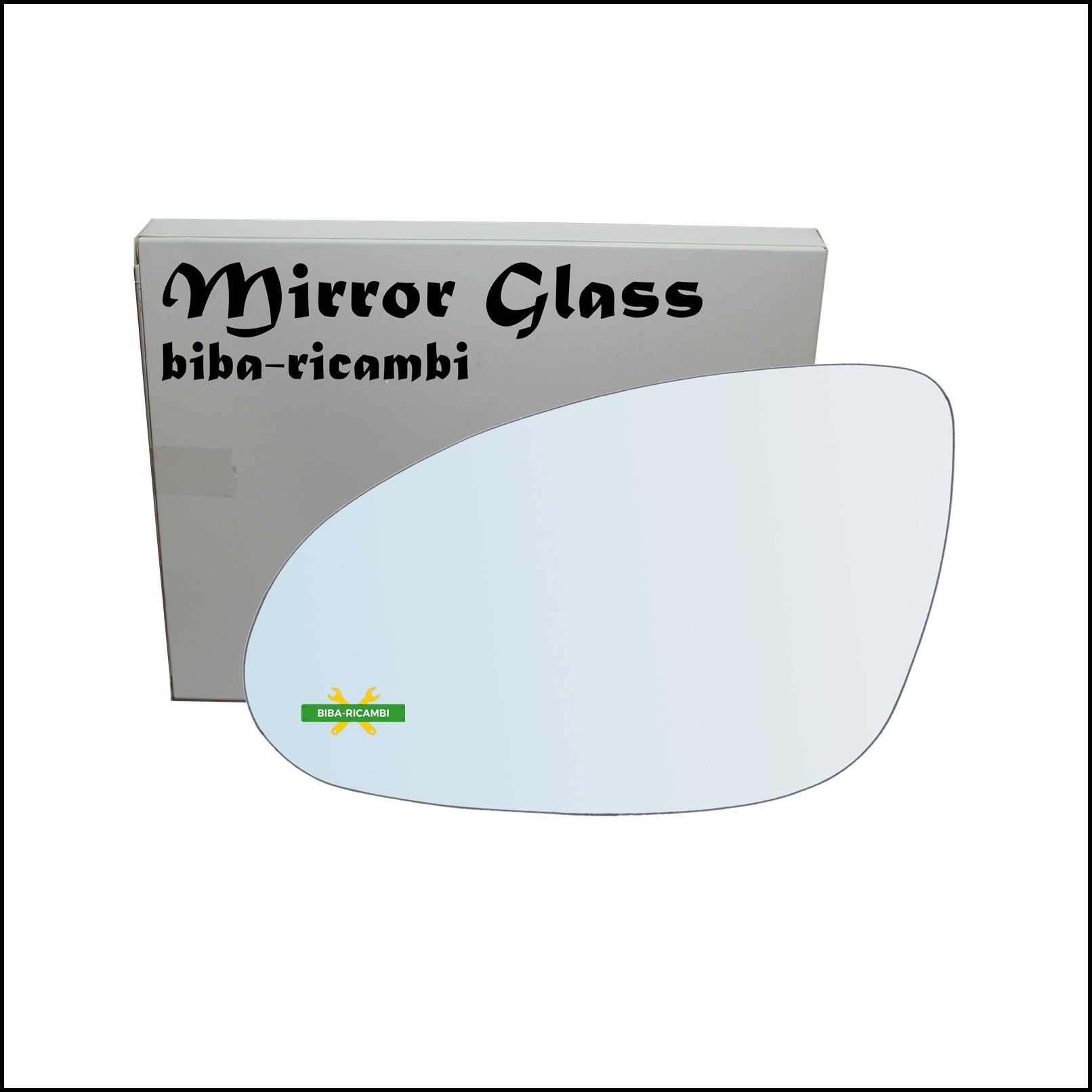 Vetro Specchio Retrovisore Cromato Lato Sx-Guidatore Per Mercedes Classe S Coupé (C216) dal 2006-2013 BIBA-RICAMBI