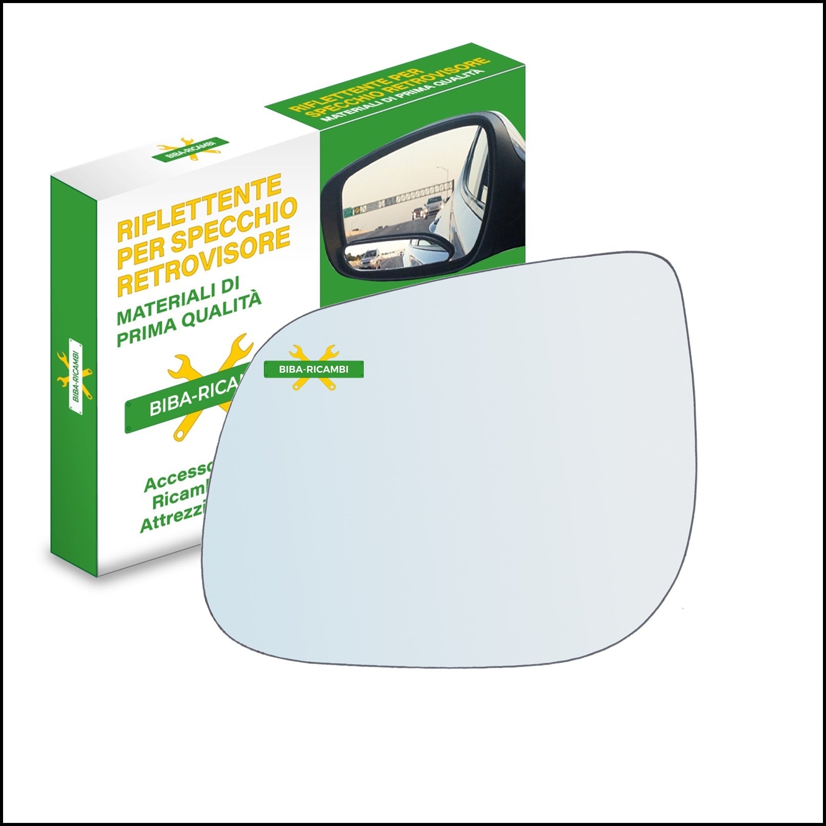 Vetro Specchio Retrovisore Lato Sx-Guidatore Per Kia Picanto II (TA) dal 2011> BIBA-RICAMBI