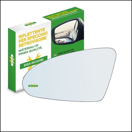 Vetro Specchio Retrovisore Lato Sx-Guidatore Per Nissan Primera (P12) dal 2002-2008 BIBA-RICAMBI