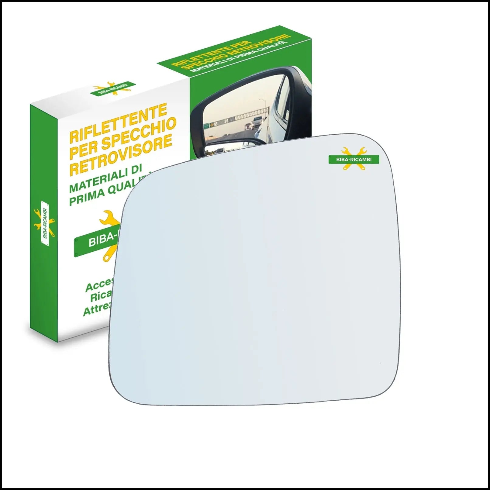Vetro Specchio Retrovisore Lato Sx-Guidatore Per Jeep Grand Cherokee IV (WK) dal 2010> BIBA-RICAMBI