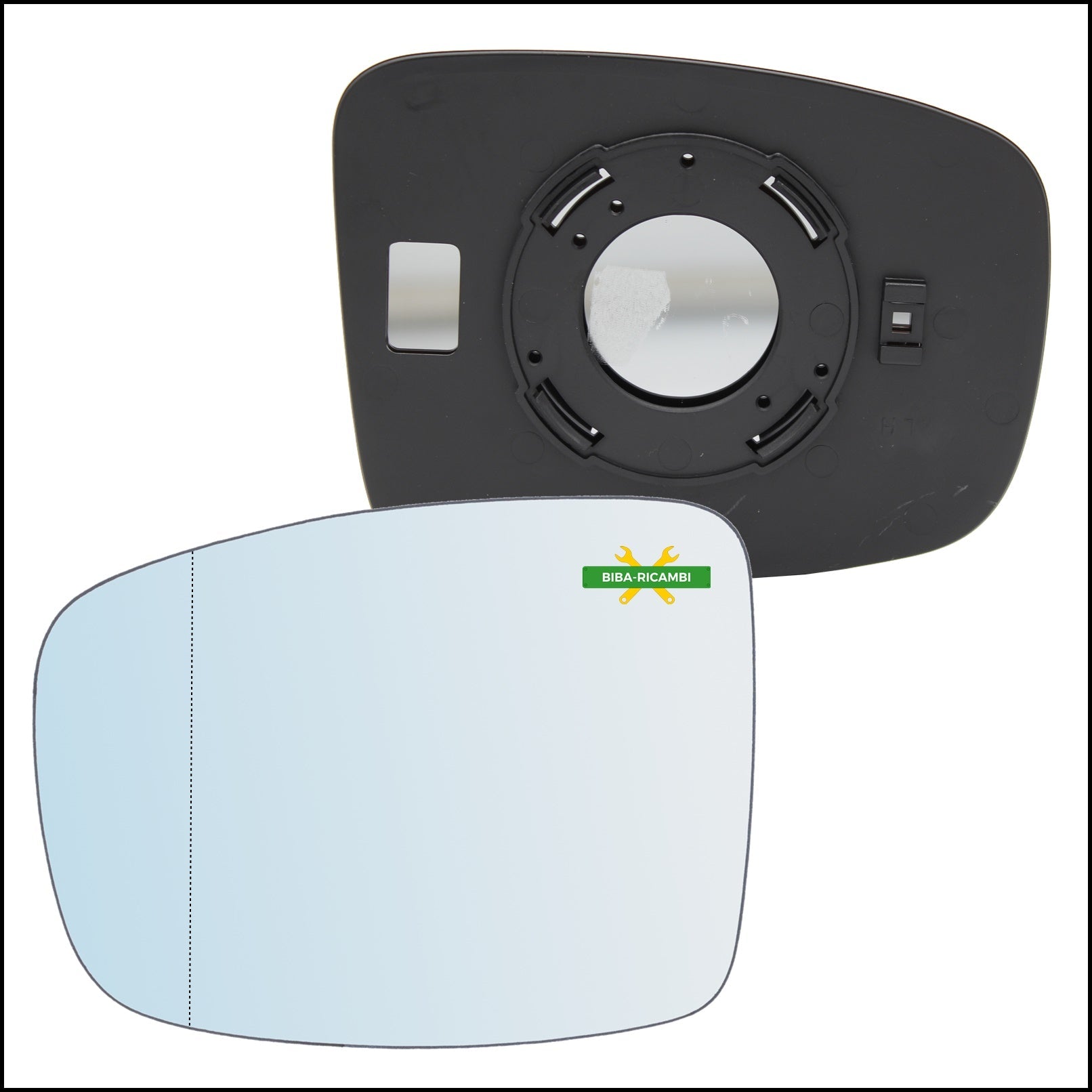 Piastra Specchio Retrovisore Asferica Lato Sx-Guidatore Per Hyundai i10 I (PA) dal 2007> BIBA-RICAMBI