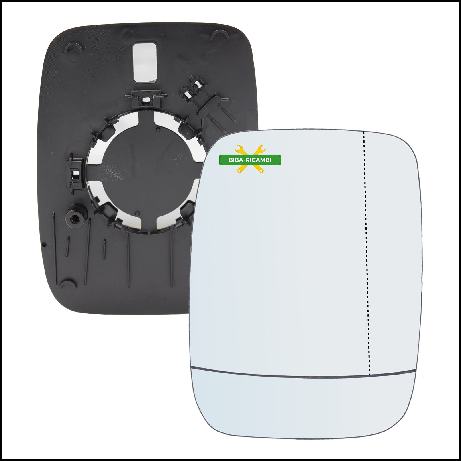 Piastra Retrovisore Asferica Lato Dx-Passeggero Per Opel Vivaro B (X82) dal 2014-2019 BIBA-RICAMBI