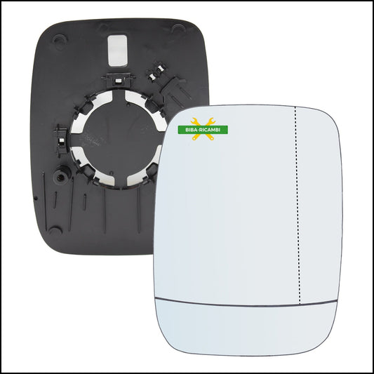 Piastra Retrovisore Asferica Lato Dx-Passeggero Per Opel Vivaro B (X82) dal 2014-2019 BIBA-RICAMBI