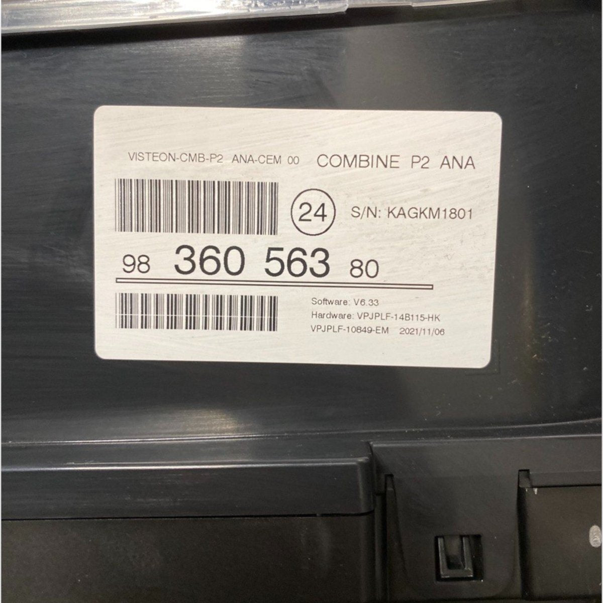 Tachimetro / contachilometri peugeot 208 ii 1.2 benzina (2019-) Cod: 9836056380