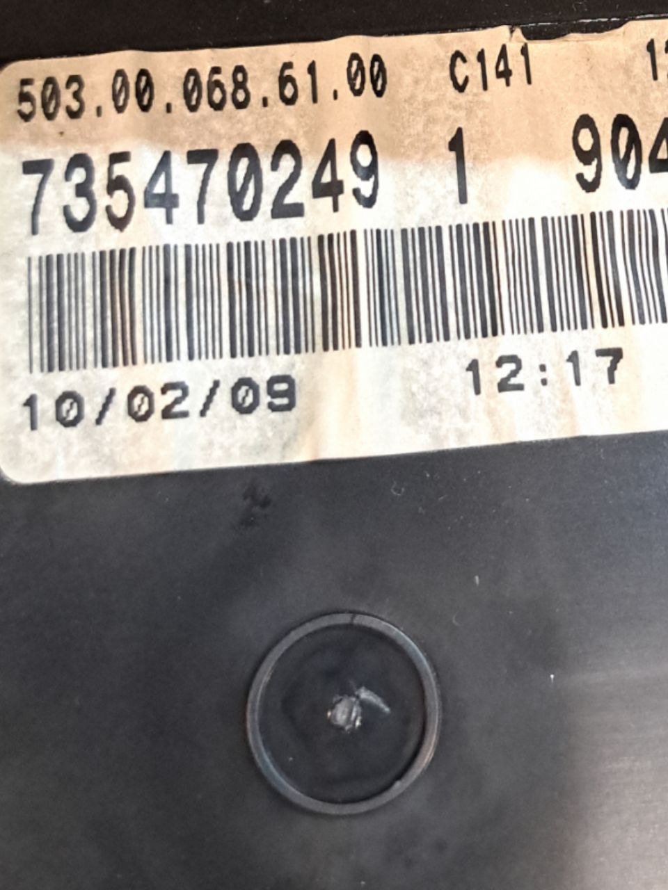 Tachimetro / Contachilometri / Quadro Strumenti Fiat Idea 1.3 diesel (2003-2012) COD:735470249