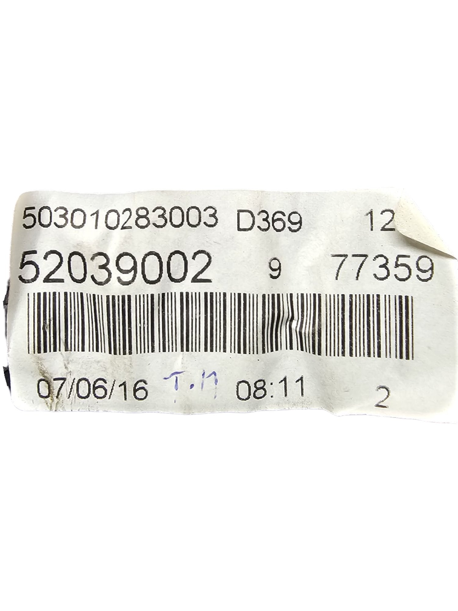 Tachimetro / Contachilometri / Quadro Strumenti Fiat Punto 1.3 MultiJet Cod:52039002 (2012-2018) - BIBA-RICAMBI