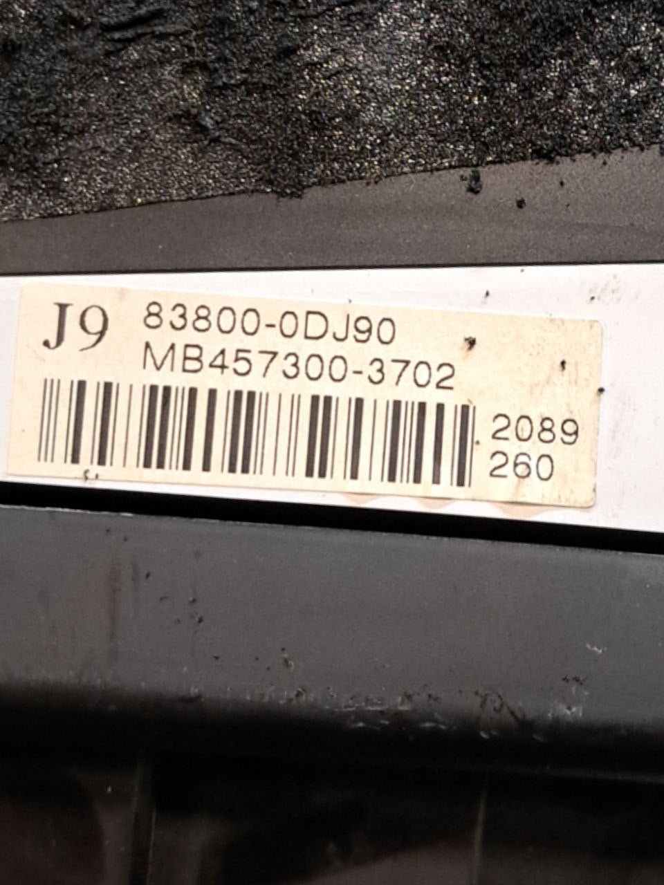 Tachimetro / Contachilometri / Quadro Strumenti Toyota Yaris 1.4 Diesel ( 2005 - 2011 ) COD:83800-0DJ90