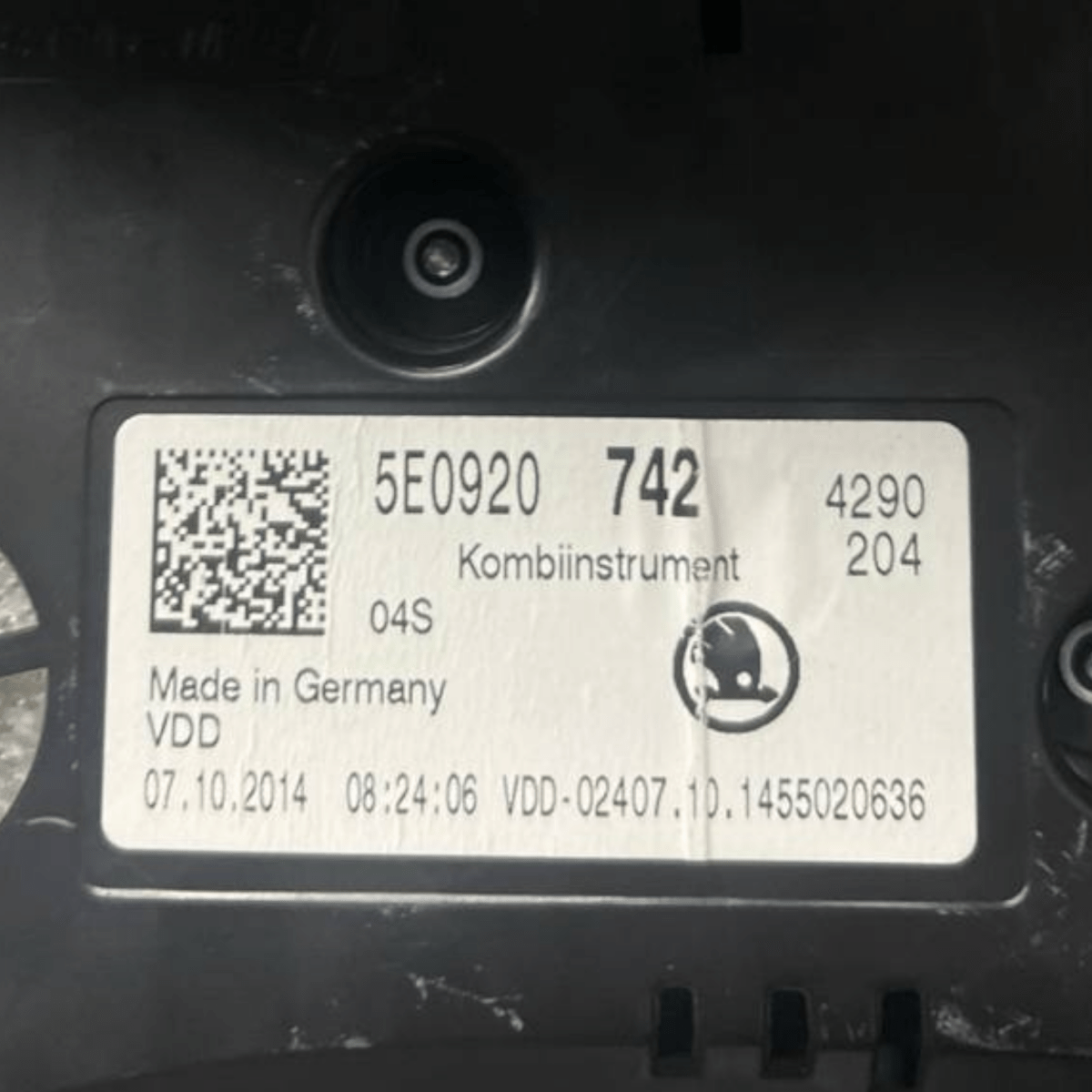Tachimetro / Contachilometri Skoda Octavia III 1.4 Benzina - Metano (2012 al 2019) cod: 5E0920742