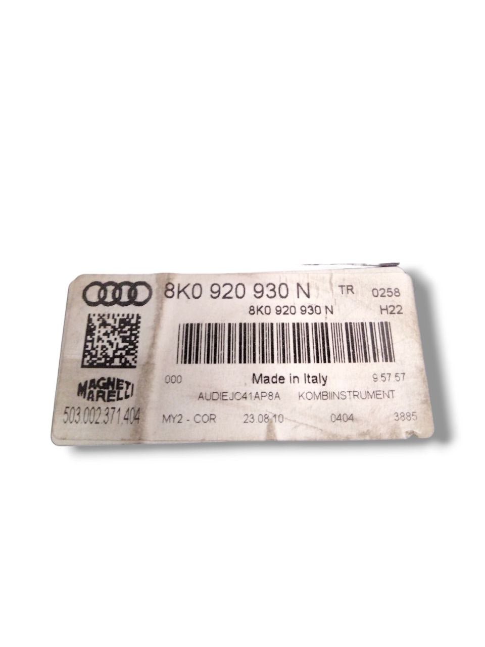 Tachimetro i Audi A4 B8 2.0 diesel (2008-2016) cod.8K0920930N/ Contachilometri / Quadro Strumenti