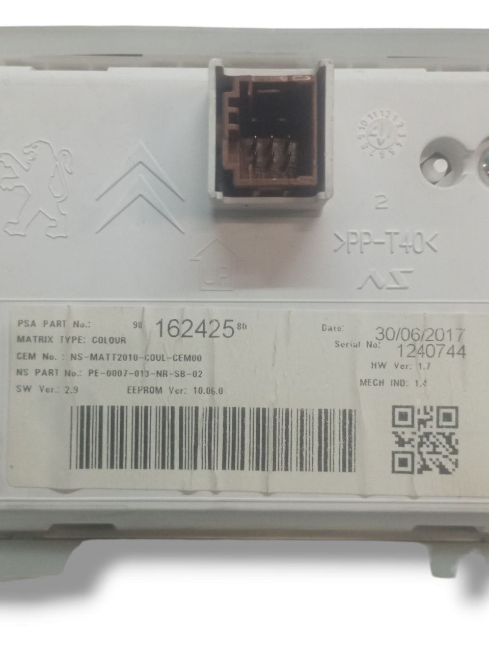 Tachimetro Peugeot 2008 1.2 Benzina(2013-2019)cod.9816242580-9822916980/ Contachilometri / Quadro Strumenti