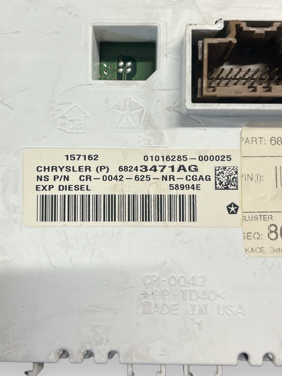 Tachimetro / Quadro Strumenti / Contachilometri Jeep Grand Cherokee WK2 3.0 Diesel (2010 al 2021) cod: 68243471AG