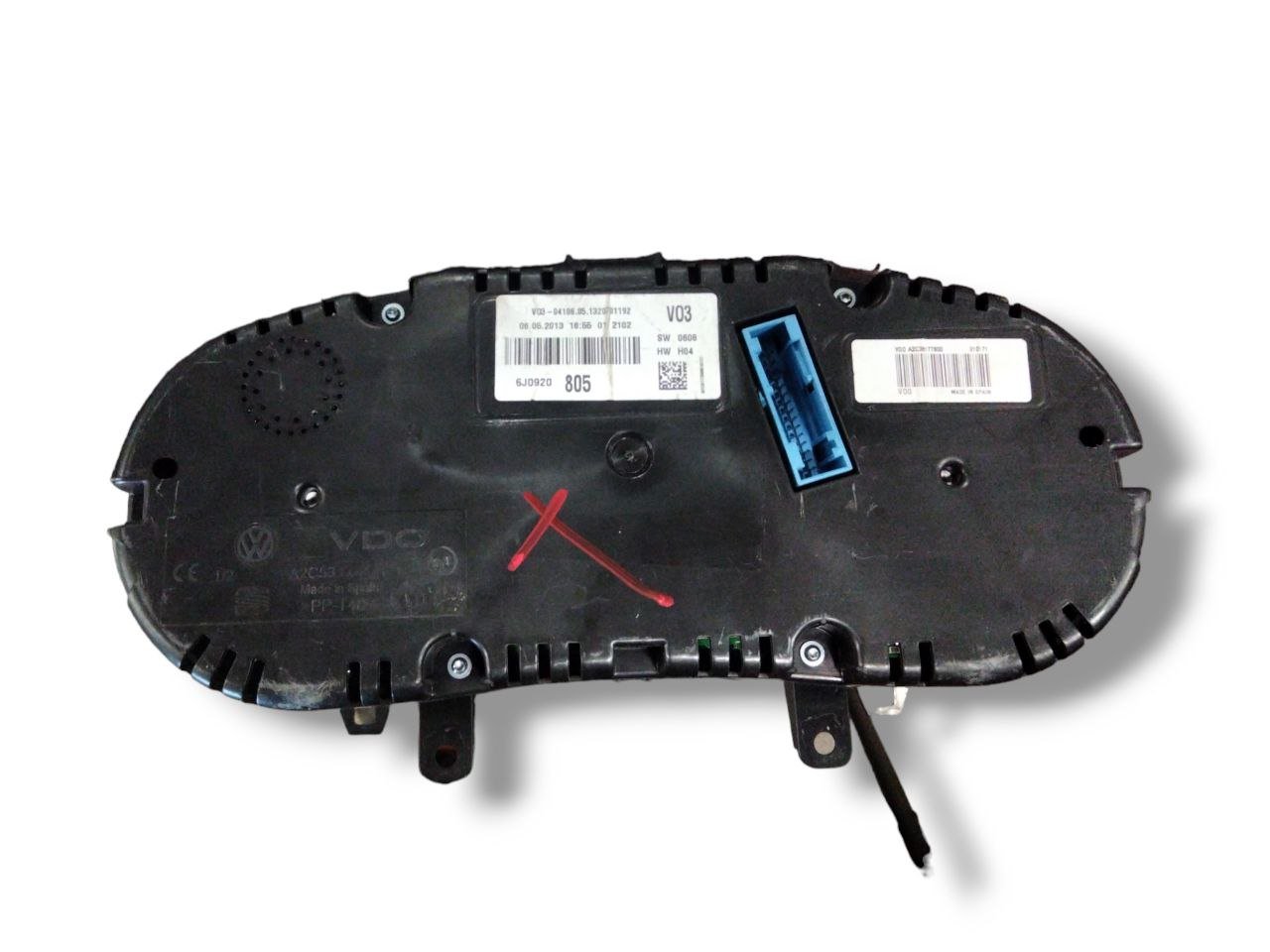 Tachimetro Seat Ibiza 6J 1.6 Diesel(2008-2017) cod.6J0920805L / Quadro Strumenti / Contachilometri