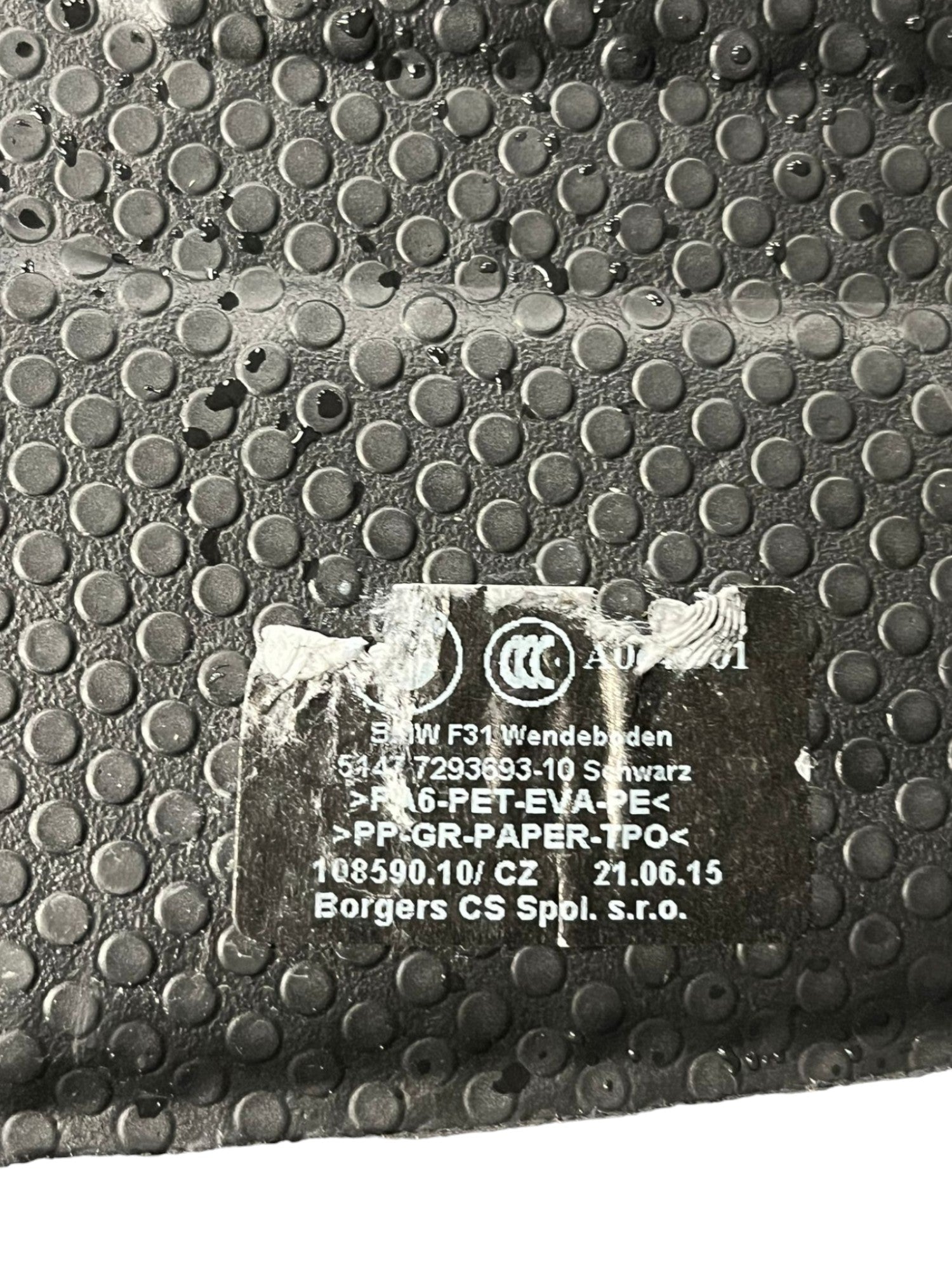 Tappeto / ripiano bagagliaio Bmw serie 3 F31 (2013-2019) cod.7293693-10