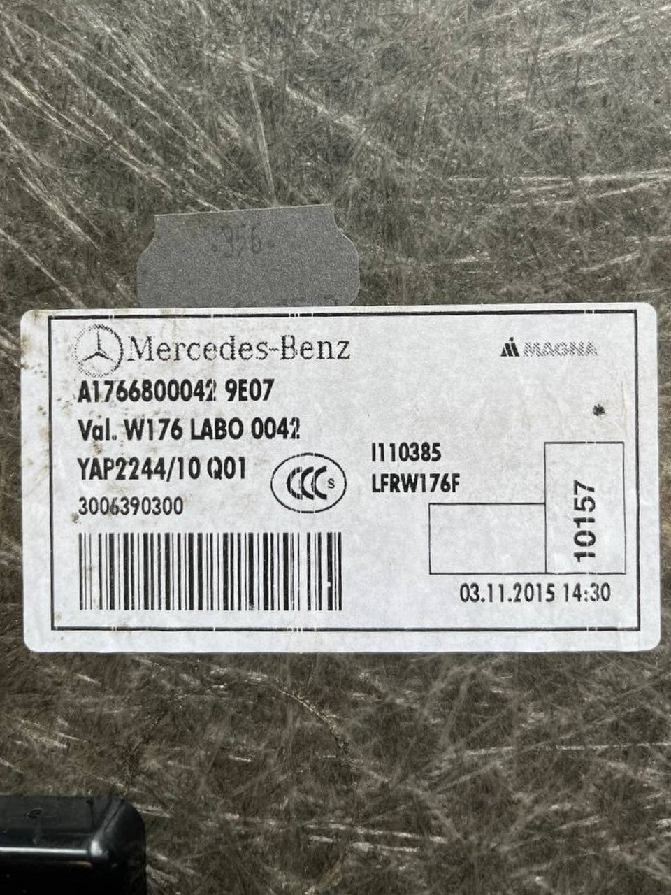Tappeto / Ripiano Bagagliaio Copri Ruota Mercedes SLK W171 (2004 al 2011) cod: A1766800042
