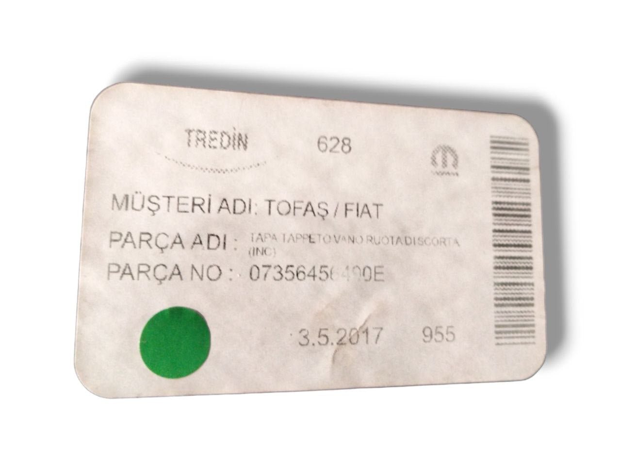 Tappeto / Ripiano bagagliaio Fiat Tipo (2016>) cod.7356456490