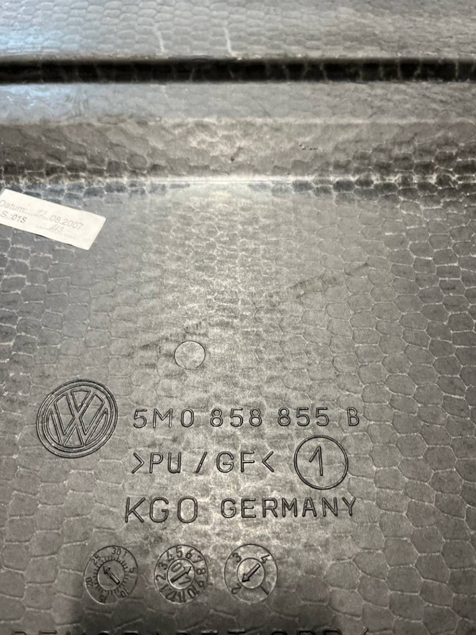 Tappeto / ripiano bagagliaio Volkswagen Golf V plus (2004-2014) cod.5M0858855B