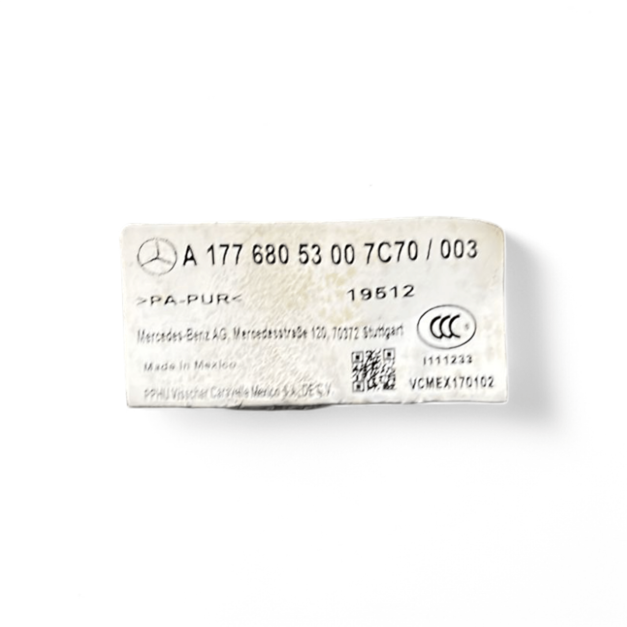 Tappeto / tappetino anteriore sinistro Mercedes CLA X117 / W117  cod.A1776805300 (2013-2019)