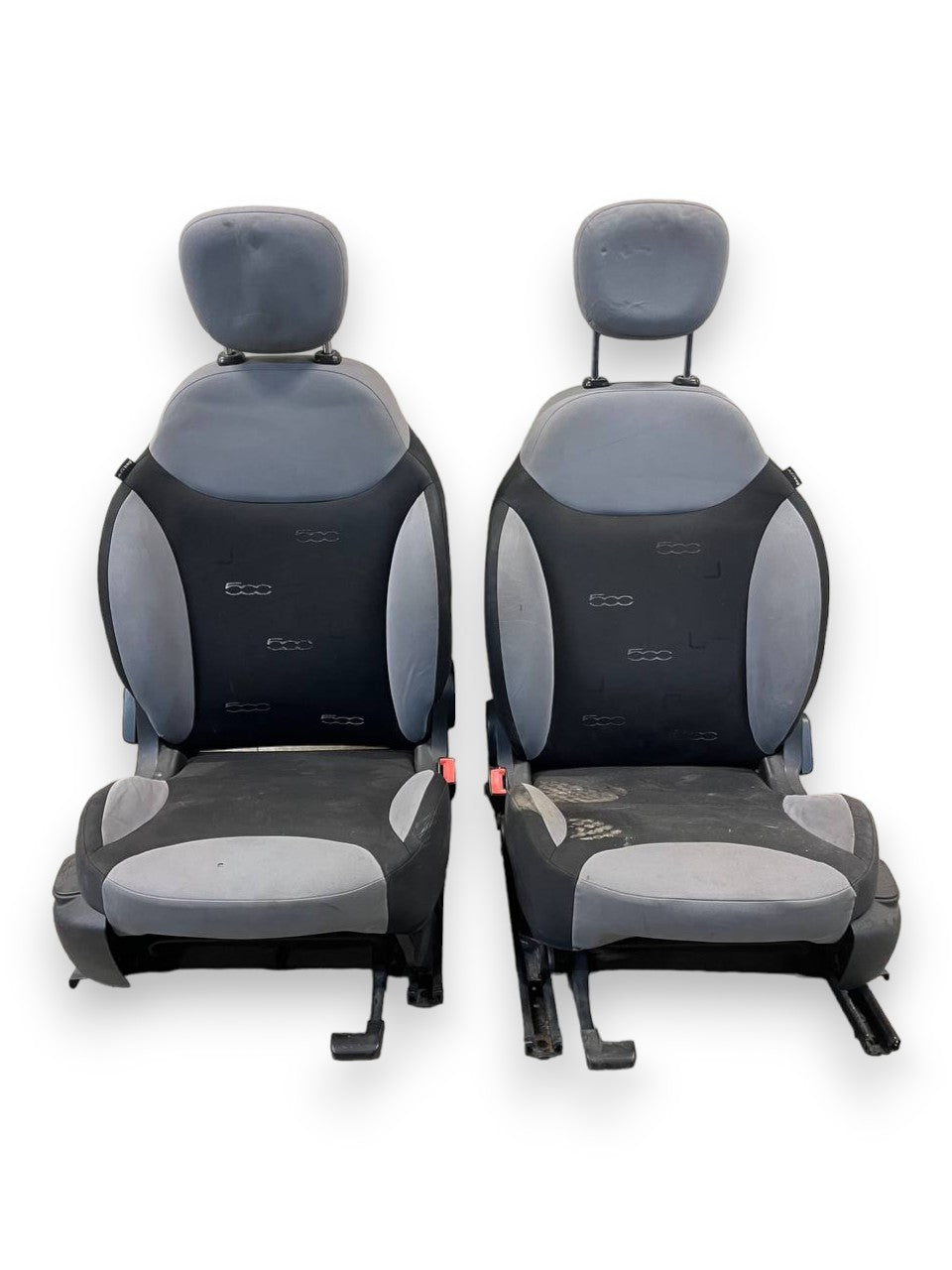 Tappezzeria / Sedili anteriori in Tessuto Nero e Grigio Fiat 500L (2014)