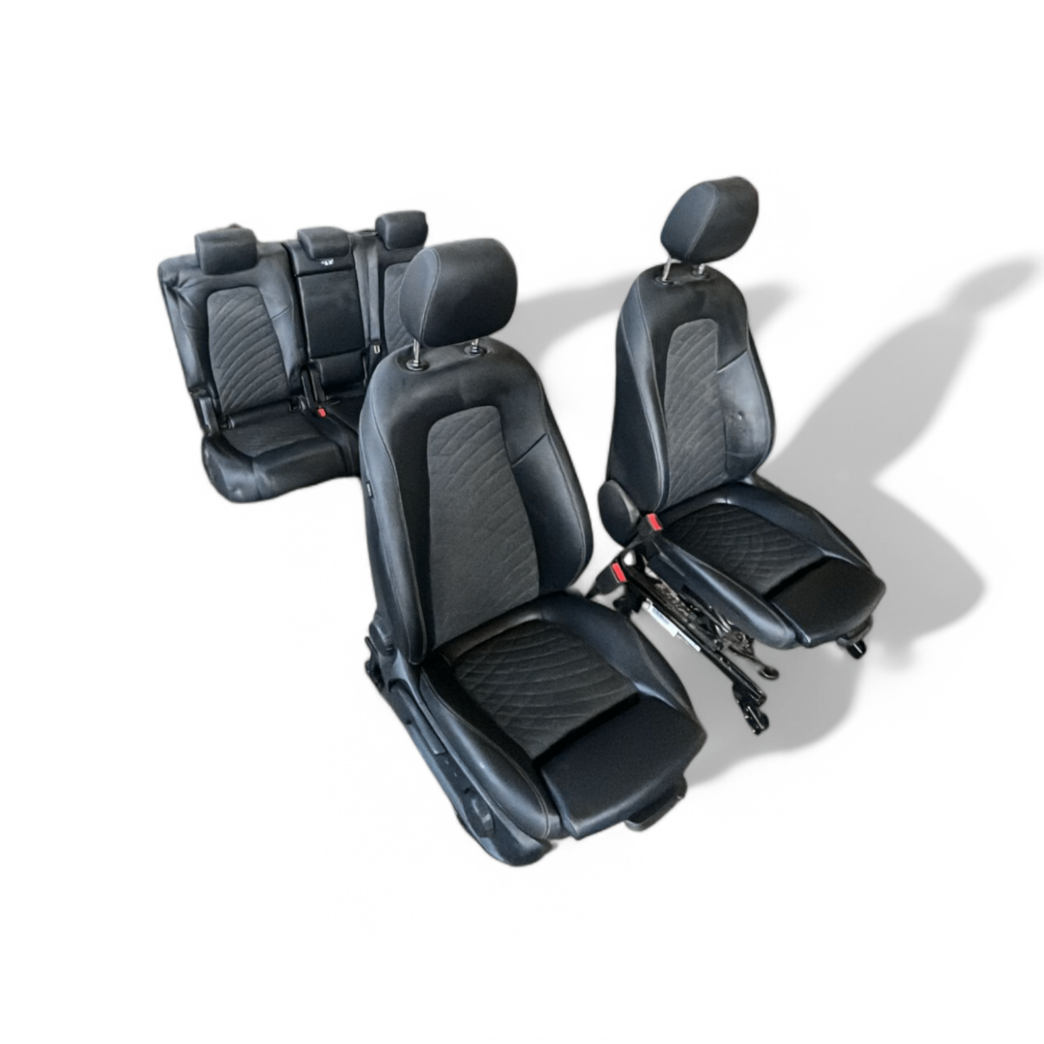 Tappezzeria / sedili in pelle nera e grigia completa con pannelli Mercedes- GLB X247 (2019->)