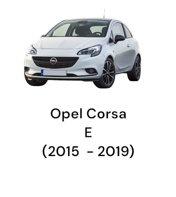 Tappezzeria / Sedili Interni Stoffa grigi Opel Corsa E (2015-2019)