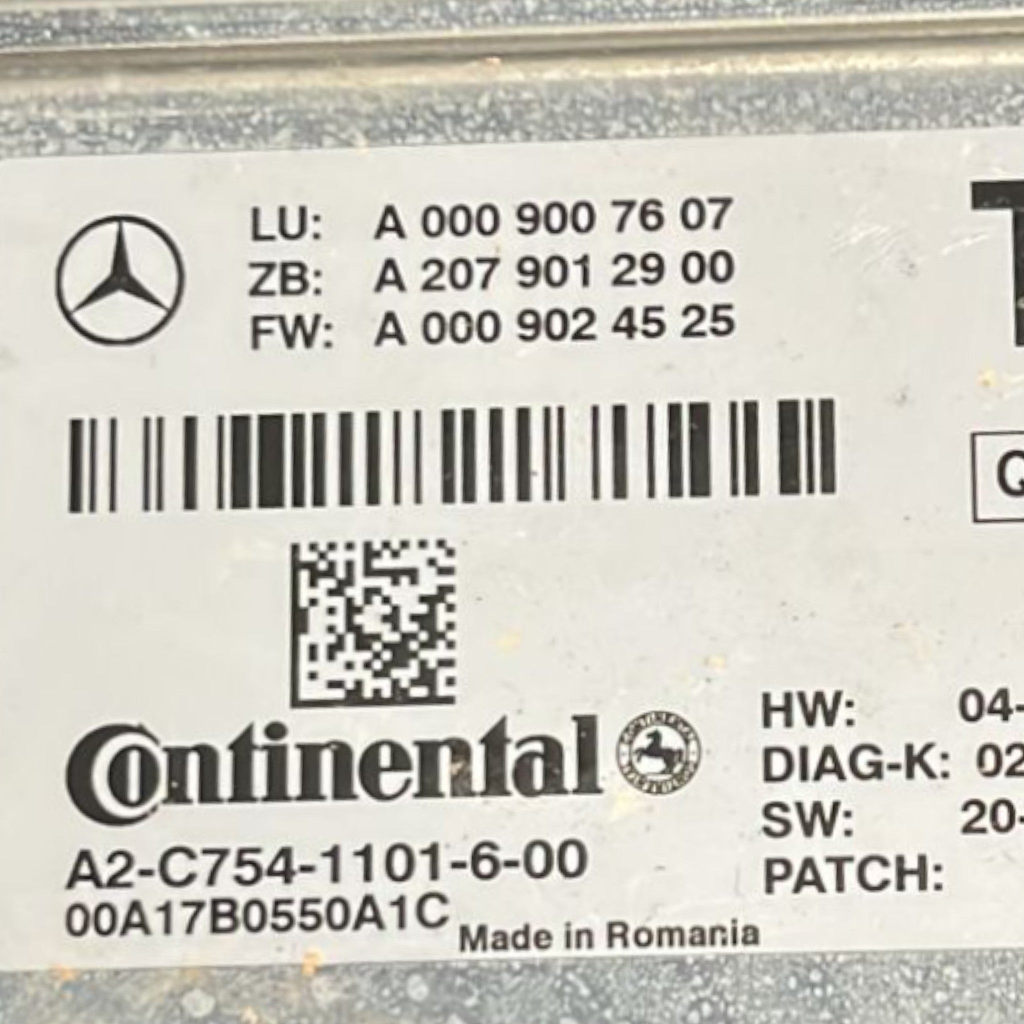 Telecamera Anteriore Mercedes Benz Classe E (W212) cod:A0009007607 (2009 >2016)