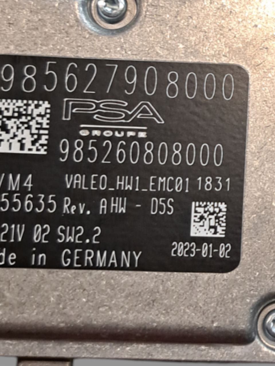 Telecamera Anteriore Peugeot 308 ( 2020 >) COD:9852608080-9856279080
