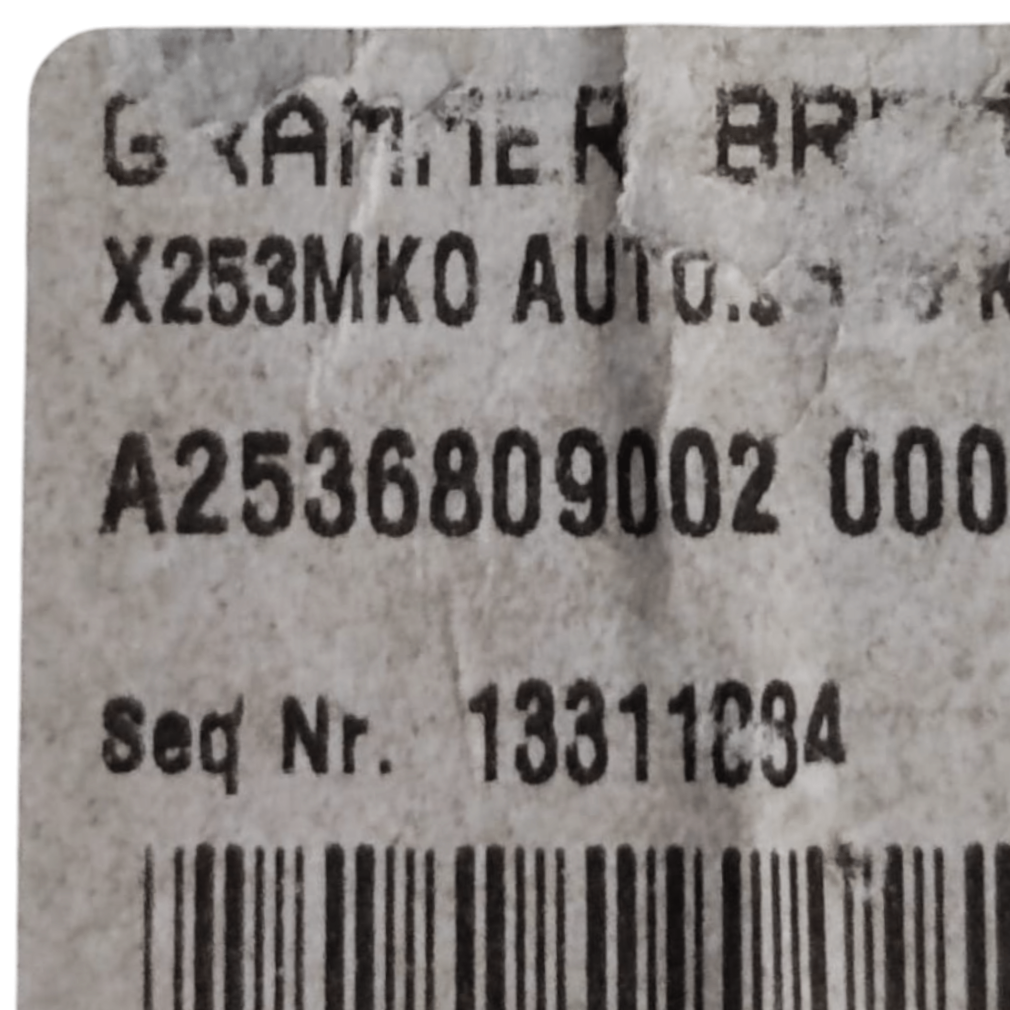 Tunnel Centrale Mercedes Benz GLC X253 COD: A2536809002 (2015-2022)