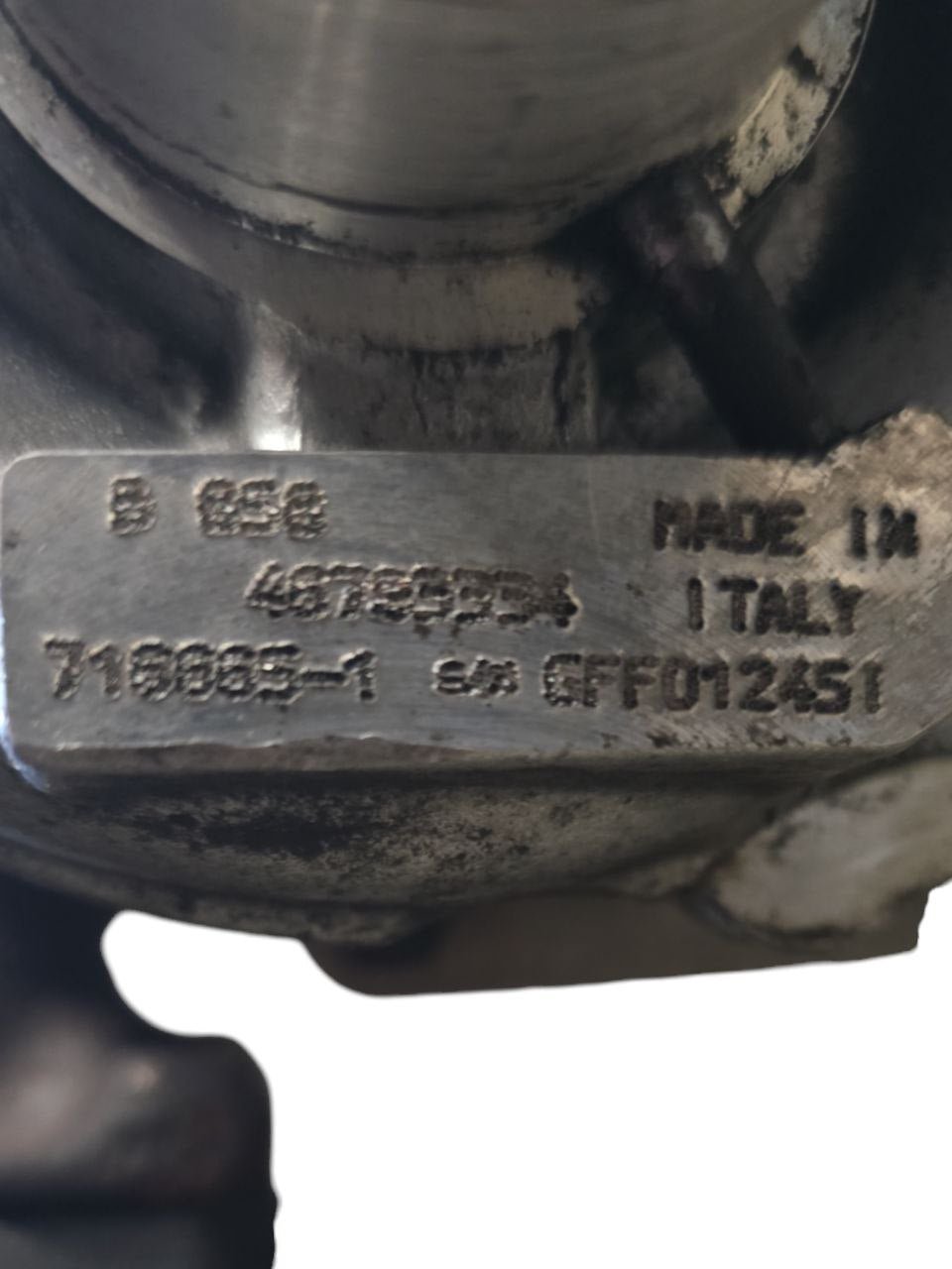 Turbo / Turbina / Turbocompressore Fiat Stilo 1.9 Diesel Cod : 716665-1  (2001-2010) Garret M54