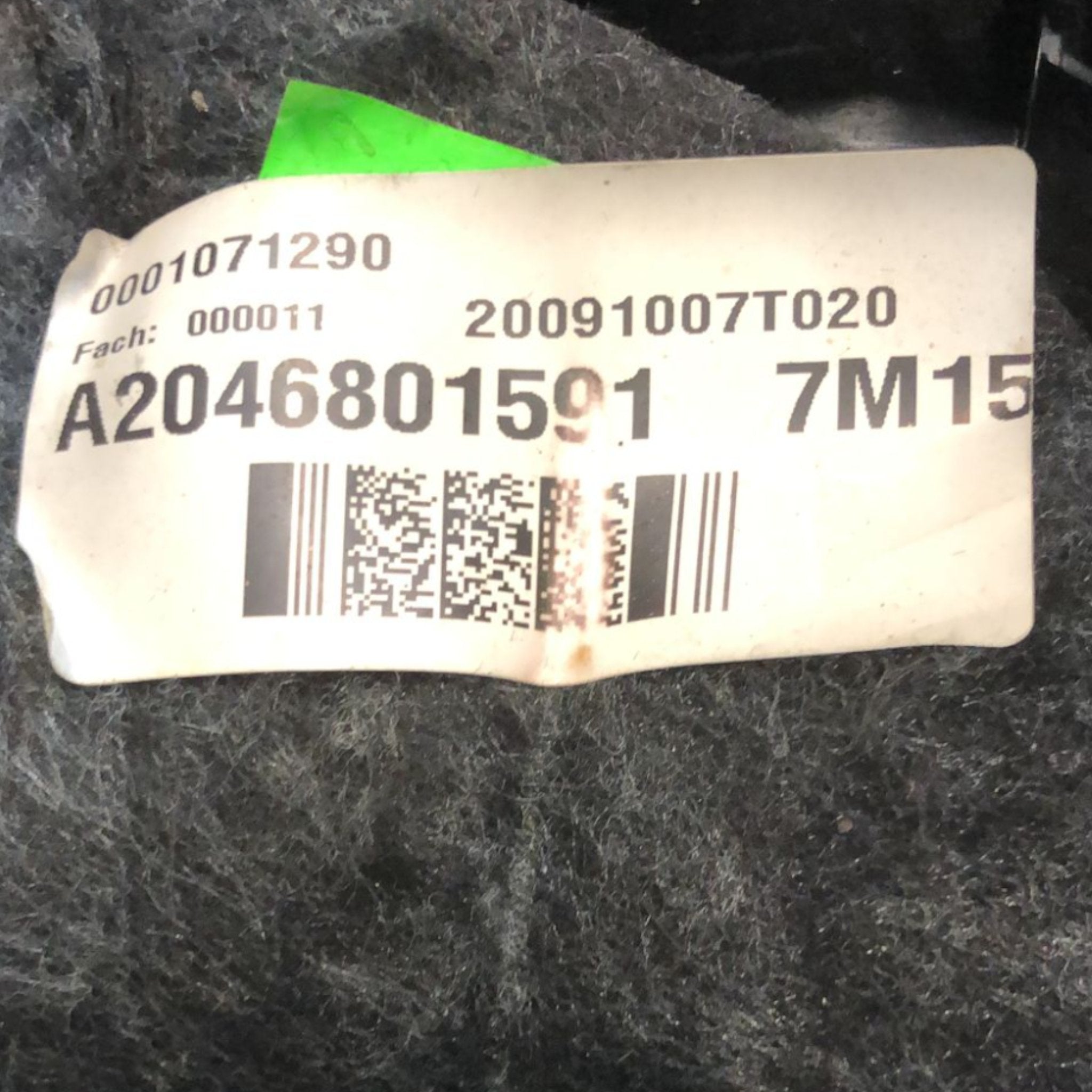 Vano Porta Oggetti Mercedes Benz GLK (2008 > 2015) cod:A2046801591