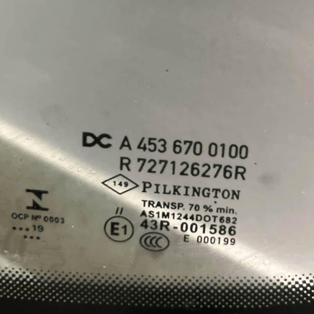Vetro / Parabrezza anteriore Smart Forfour W453 (2014 al 2021) cod: A4536700100