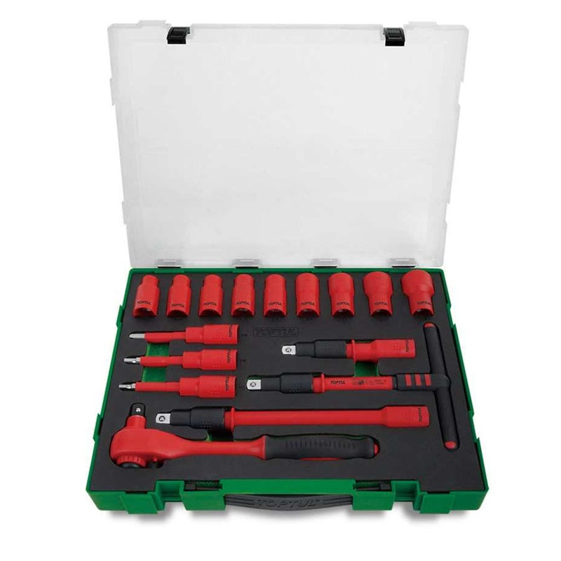 Serie Bussole e Accessori Isolate VDE Attacco 1/2" | Marca Toptul BIBA-RICAMBI
