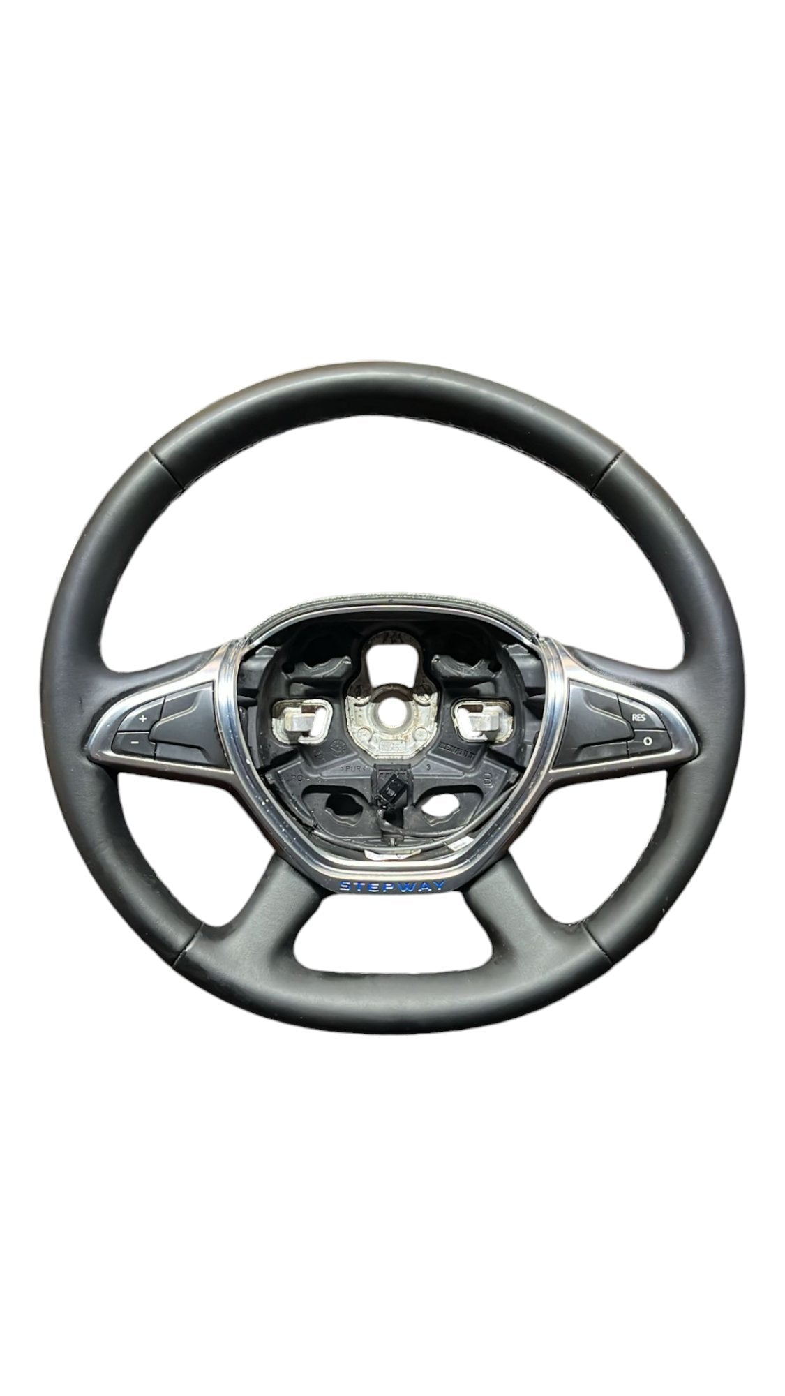 Volante / Sterzo + Comandi al Volante Dacia Sandero Steepway (2012-2020) cod.484007478R / In Pelle Nero