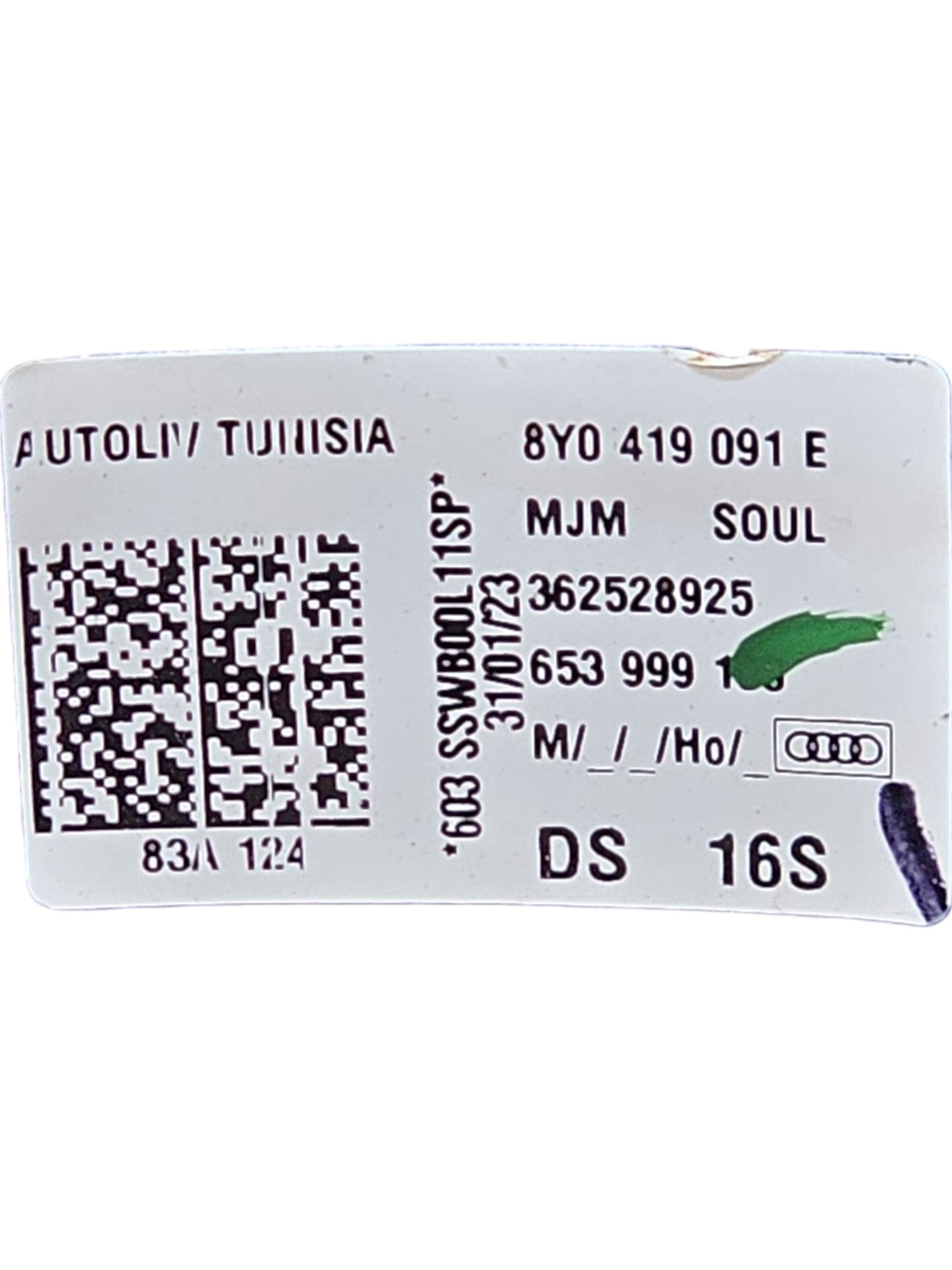 Volante / Sterzo in Pelle Audi A3 8Y Cod:8Y0419091E (2020->)