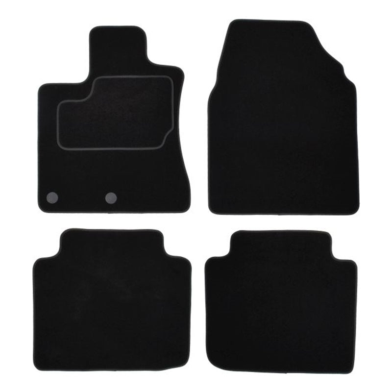 Tappetini In Moquette Compatibile Per Nissan Qashqai + 2 Dal 2007> BIBA-RICAMBI