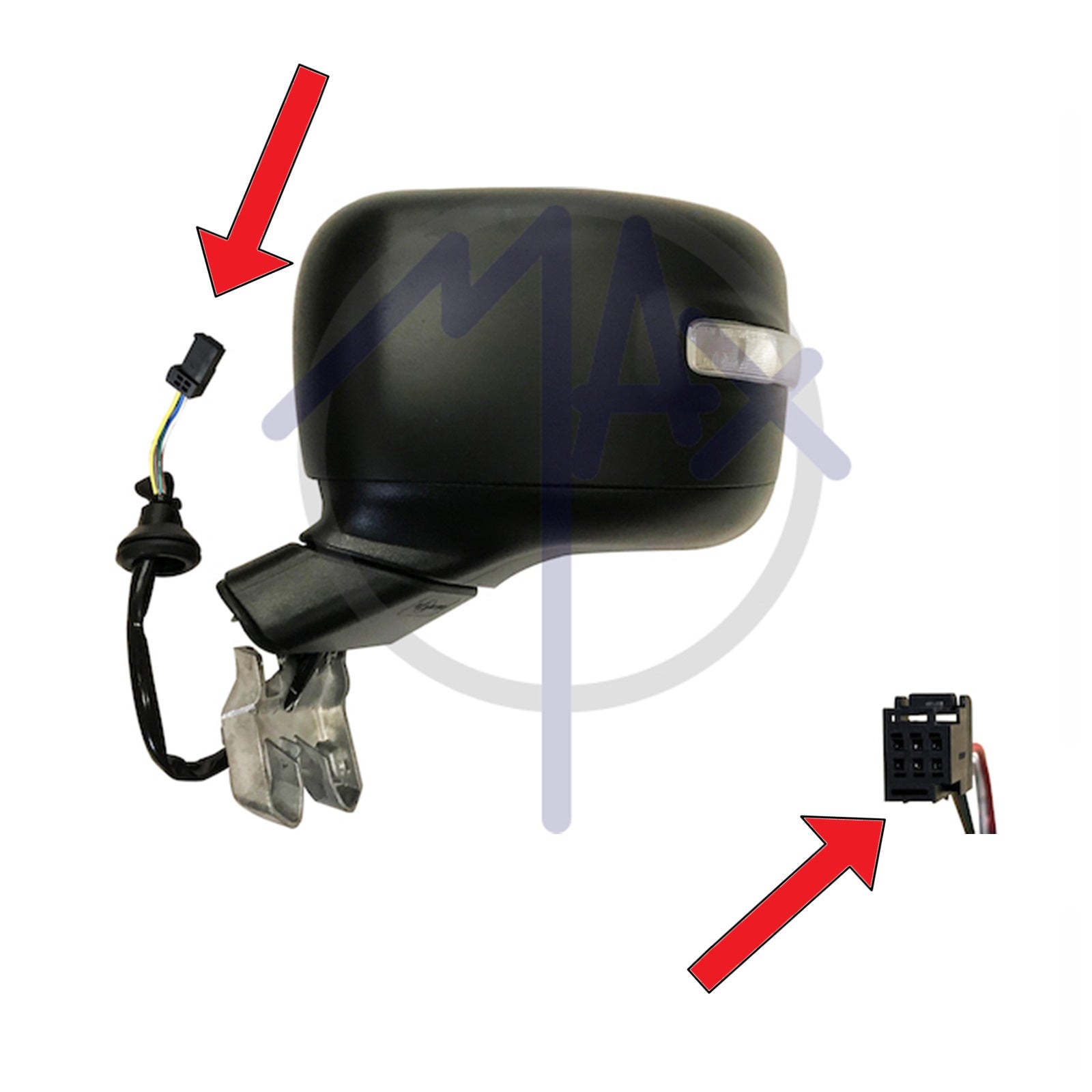 Specchio Retrovisore Elettrico Nero SX-Guidatore Per Jeep Renegade (Verificare)