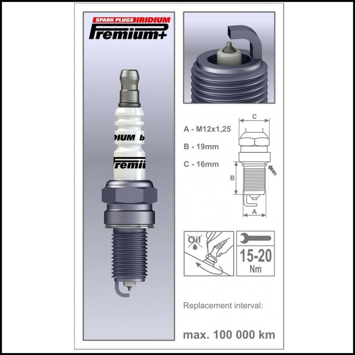 Candela Brisk Iridium Compatibile Per Fiat 500L 1.4 88KW Mot. 940 B7.000 BIBA-RICAMBI