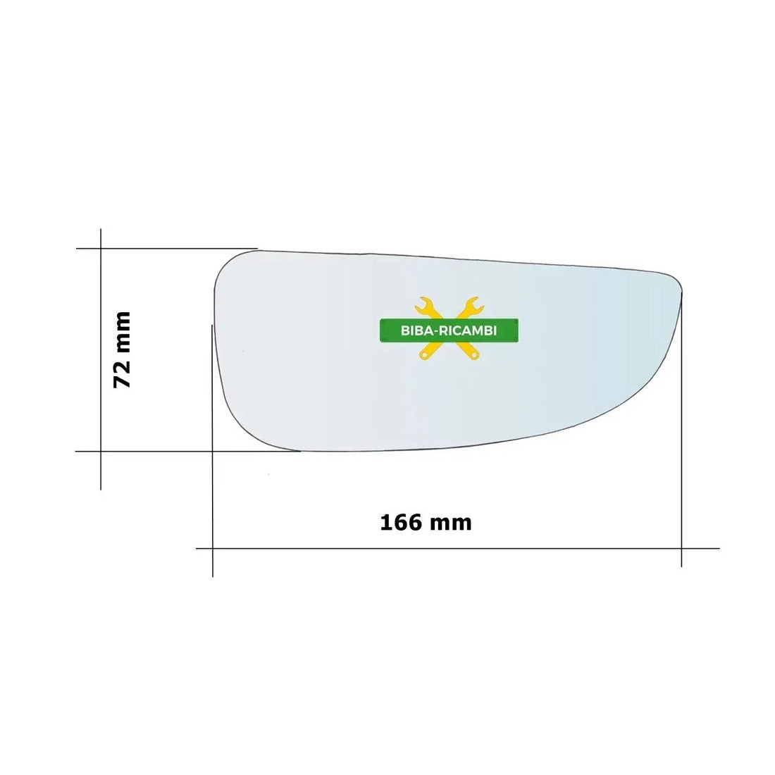 Piastra Retrovisore INFERIORE Termica Lato SX-Guidatore Per Fiat Ducato III dal 2006>