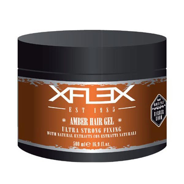 XFLEX AMBER HAIR GEL ULTRA STRONG AMBER 500 ML - BIBA-RICAMBI